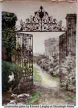 The wrought iron gates at Stoneleigh Abbey