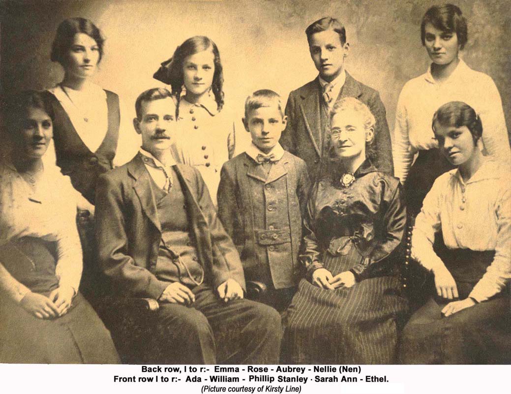 William and the family group about 1915